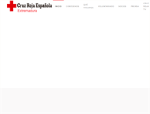 Tablet Screenshot of cruzrojaextremadura.org